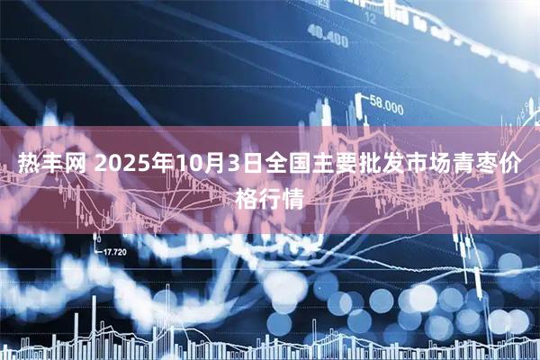 热丰网 2025年10月3日全国主要批发市场青枣价格行情